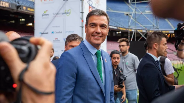 Pedro Sánchez este lunes en el Camp Nou: mensajes cruzamos con Aragonés