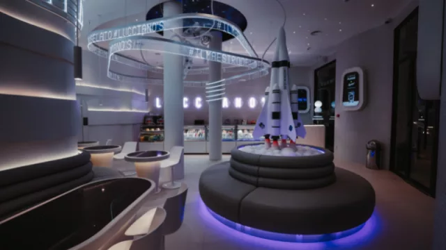 El local tiene una ubicación privilegiada: en la Rambla de Catalunya con Gran Vía