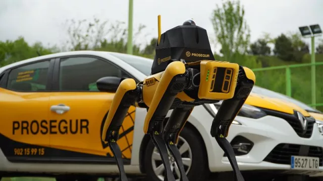 Su nombre es Yellow: es un “perro” con cámaras y sensores y ayuda en la seguridad del Madrid Open