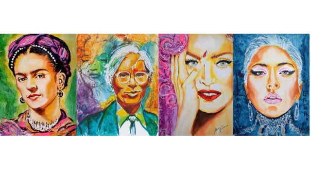 Los NFT de Mónica Jiméno con homenajes a Frida Kahlo, Andy Warhol, Madonna y Lady Gaga