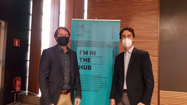 Ricard Falomir, Chief Digital & Operations de LEVEL y Enric Urreta, presidente del 22@NETWORK BCN