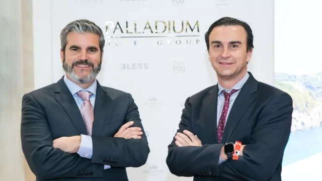 El coqueto stand que Palladium Hotel Group presentó en Fitur de Madrid.