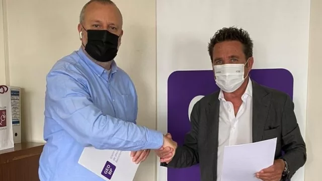 Ramón Más (Gremi de Discoteques de Barcelona) y Xavier Trillo (CEO de ZonAir3D)