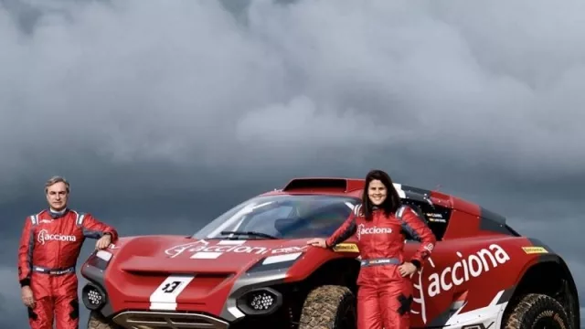 El vehículo off road eléctrico de Acciona, patrocinado por Santander Private Banking