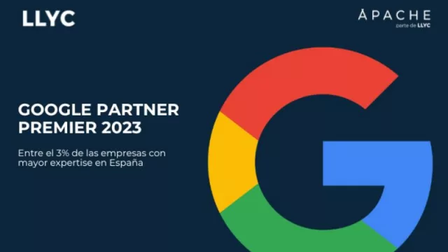 Apache, parte de LLYC, renueva la insignia más alta del gigante tecnológico Google (que la posiciona como una de las empresas con mayor expertise en Mkt Digital)