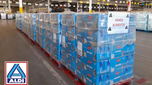 En marzo ALDI ha donado más de 28.200 litros de leche a los Bancos de Alimentos (de los cuales 5.700 fueron al de Barcelona)