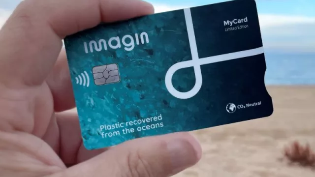 Imagin lanza una serie limitada de la tarjeta ‘MyCard imagin’, fabricada con plásticos retirados del mar (solo hay 20.000 Unidades)