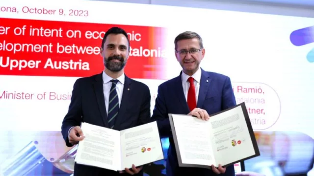 Catalunya i l'Alta Àustria signen un acord per promoure el desenvolupament econòmic i la col·laboració entre ambdós territoris