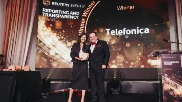 Telefónica recibe reconocimiento en los premios Reuters Sustainability Awards 2024