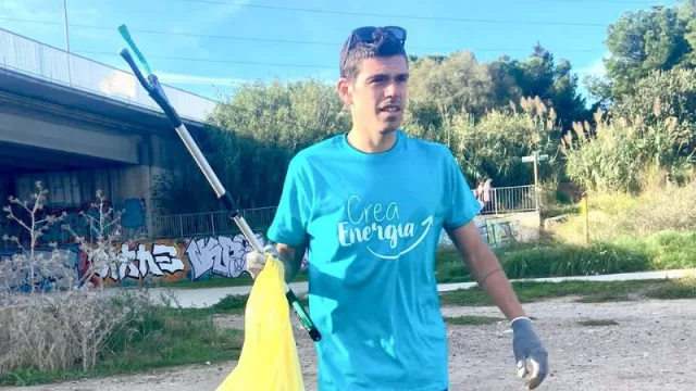 CreaEnergia y 'Libera' eliminan 57kg de “basuraleza” del Delta del Llobregat