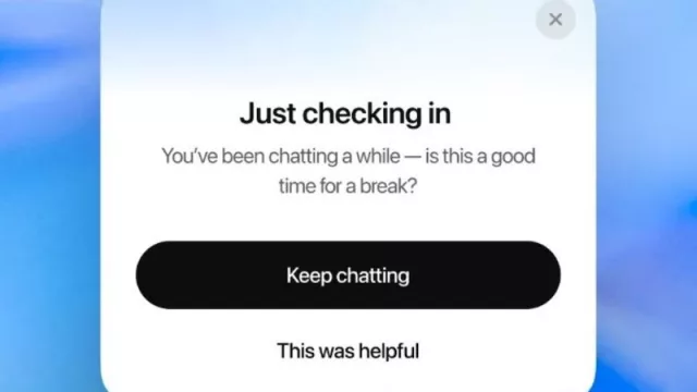 OpenAI enviará notificaciones cuando los usuarios mantengan largas sesiones abiertas en ChatGPT