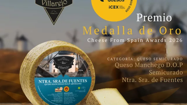 Quesos Villarejo arrasa en el Salón Gourmets: Oro, tres medallas y cuatro finalistas entre 801 quesos