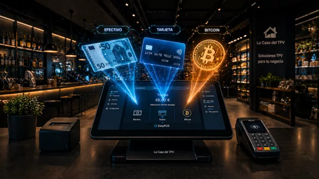 La Casa del TPV presenta un terminal que integra VeriFactu, pagos tradicionales y Bitcoin para comercios