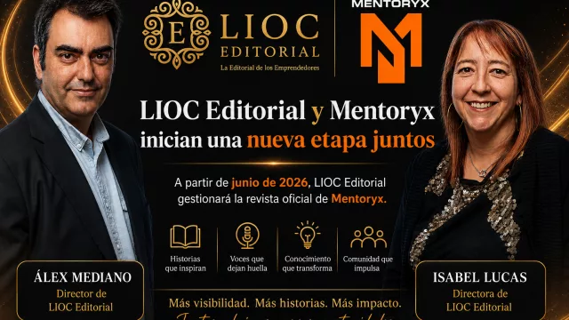 LIOC Editorial asume la gestión editorial de la revista de Mentoryx e impulsa un nuevo espacio de entrevistas a autores