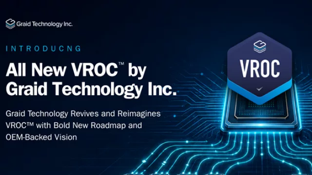 Graid Technology lanza VROC™ by Graid Technology con el respaldo de fabricantes OEM de primer nivel
