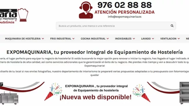 Expomaquinaria lanza su nueva web para reforzar su liderazgo en maquinaria y mobiliario de hostelería tras 17 años en el sector