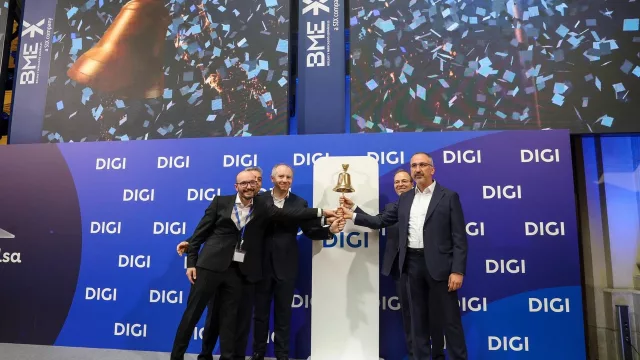 Digi gana impulso en Bolsa: sube un 4,85% y una capitalización de 1.603 millones