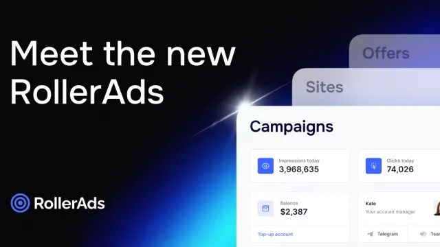 RollerAds lanza una plataforma publicitaria integral con tráfico, ofertas y monetización en un único espacio de trabajo