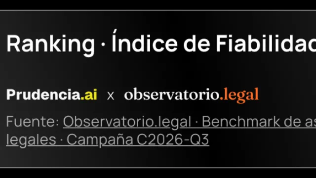 Prudencia.ai se sitúa como la IA jurídica más fiable de España en el ranking de Observatorio Legal