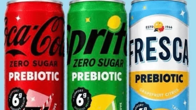 Coca-Cola Company se está preparando para lanzar versiones prebióticas de Coca-Cola Zero S., Sprite Zero S. y Fresca